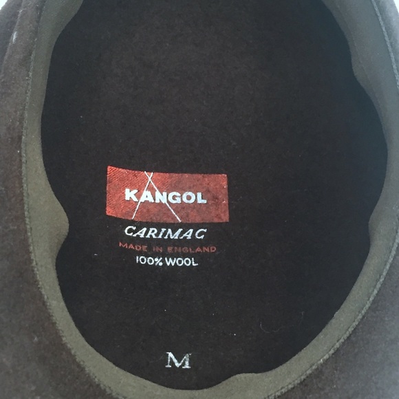Brown Wool KANGOL Carimac Cap Hat, Medium - Picture 5 of 5